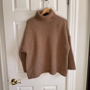 Cozy Brown Turtleneck Sweater from New Republic